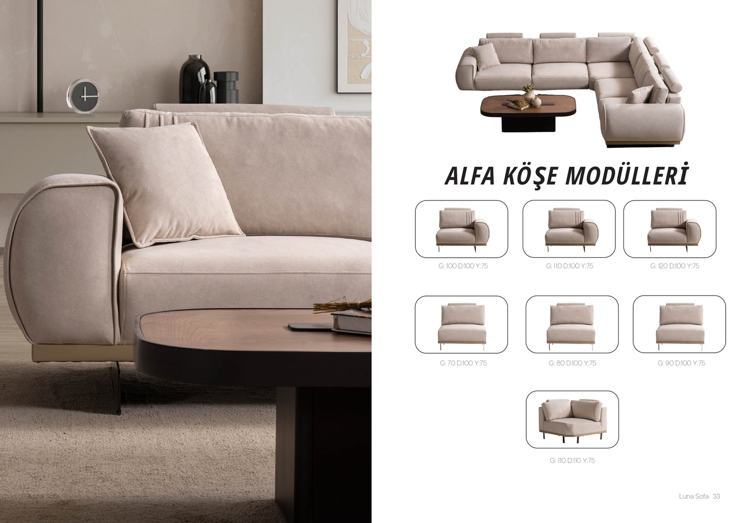 ALFA MODULAR CORNER SET