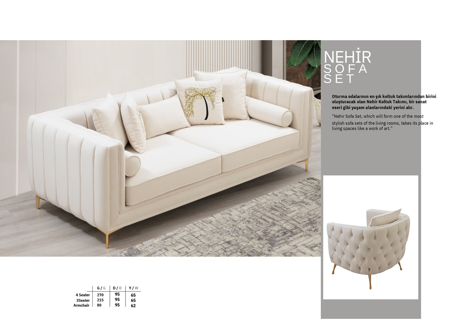 NEHİR SOFA SET