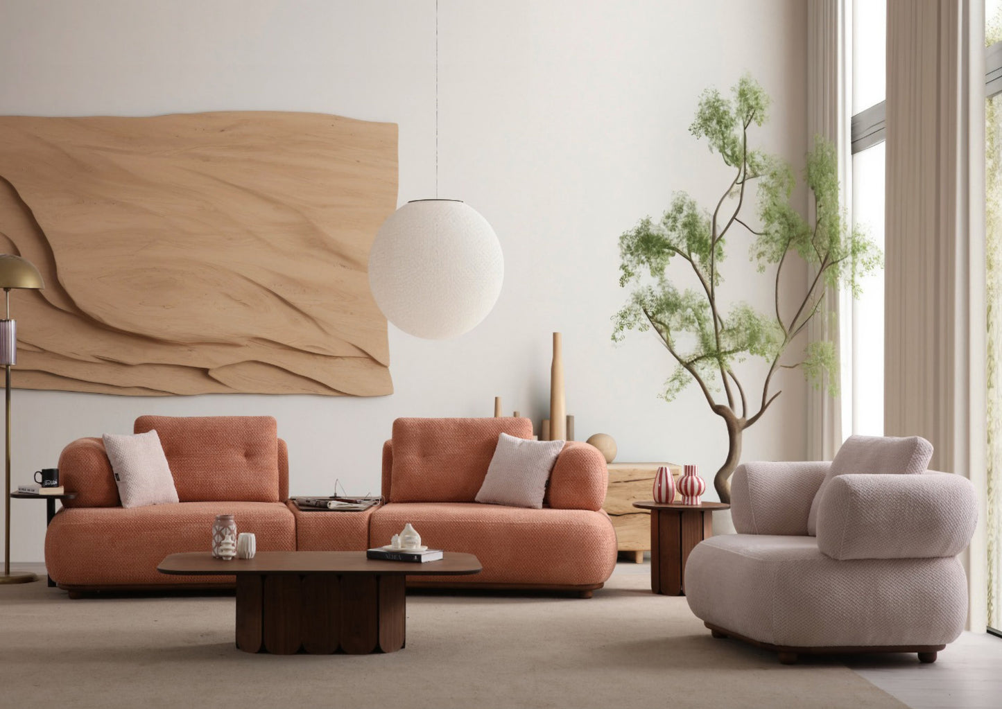 PUFFY SOFA SET