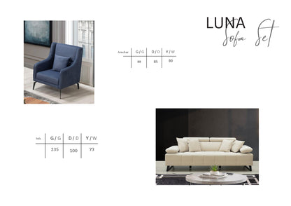 LUNA SOFA SET